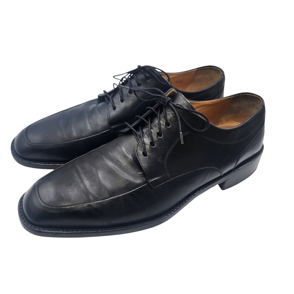 Cole Haan Mens Black‎ Lace up Leather Oxfor9Dress Shoes Size 12